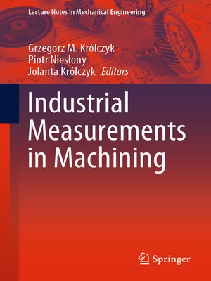 cover image of Industrial Measurements in Machining